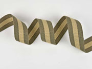 Gurtband Streifen 4 cm, taupe beige