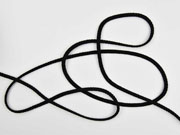 Kordelband 5 mm, schwarz