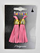 Quaste Anh�nger Wildlederimitat 7cm gold hellpink