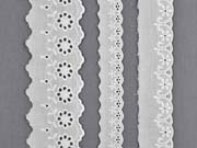 W�schespitze 38 mm breit Meterware, cremewei�