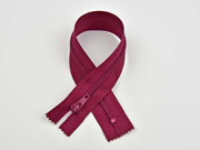 Rei�verschluss 25 cm nicht teilbar, helles weinrot