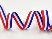 Ripsband Streifen 10 mm, blau wei� rot