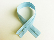 Rei�verschluss 25  cm nicht teilbar, hellblau