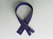 Rei�verschluss 35 cm nicht teilbar, lilablau