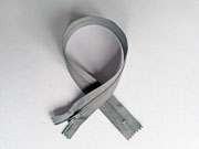 Rei�verschluss 35 cm nicht teilbar, mittelgrau