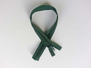 Rei�verschluss 50 cm teilbar, dunkelgr�n