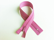 Rei�verschluss 30 cm nicht teilbar, helle Pflaume