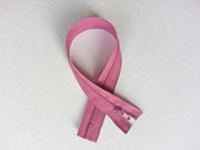 Rei�verschluss 30 cm nicht teilbar, pastellpink