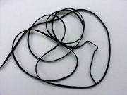 Lederimitatband /Schn�rsenkel, schwarz