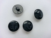 4 Kn�pfe mit Anker 1,9 cm, dunkelblau