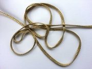 Glitzer Kordel flach 7mm, gold