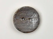 Kokosknopf rund 35mm Holzknopf glasiert, hellgrau