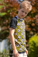 RESTST�CK 46 cm Jersey Fu�ball Streifen, gelb schwarz