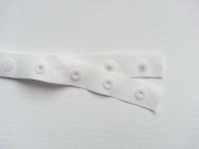 Druckerband Knopfabstand 2.5 cm, creme