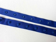 Druckerband Knopfabstand 2.5 cm, royalblau