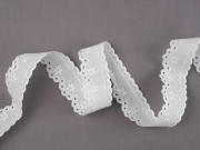 W�schespitze mit Bogenkante 3.5 cm Meterware, wei�