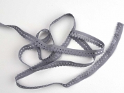 elastisches Band mit R�schenrand 1.5 cm, grau