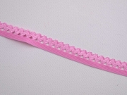 elastisches Band mit R�schenrand 1.5 cm, hellpink