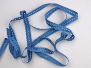 elastisches Band mit R�schenrand 1.5 cm, jeansblau