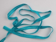 elastisches Band mit R�schenrand 1.5 cm, t�rkis