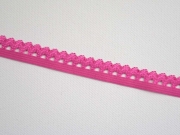 elastisches Band mit R�schenrand 1.5 cm, pink