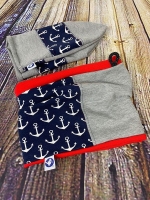 Glattes B�ndchen - nachtblau