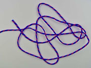 geflochtene Kordel 4 mm royalblau neonpink