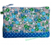 Baumwolle (Popelin) Stra�enschilder - grau/gr�n