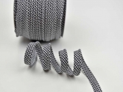 Paspelband Vichy Karo, schwarz