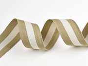 Ripsband Streifen 3 cm, beige ecrue beige