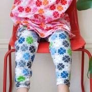 Jersey Kleebl�tter by Graziela, blau