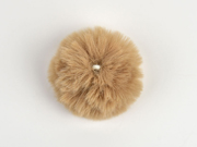 Kunstfellbommel Taschenanh�nger 6 cm, beige