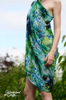 Chiffon Jungle Fever, gr�n/blau