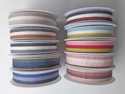 Webband Streifen 25 mm, rosa natur altrosa