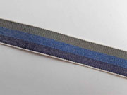 Webband Streifen 25 mm, khaki blau navy