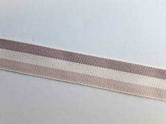 Webband Streifen 25 mm, beige natur taupe