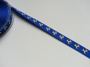 Ripsband Fussball 14mm - blau