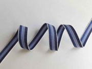 Webband Streifen 15 mm, blau hellblau dunkelblau