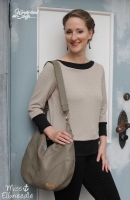 Vintage Lederimitat gepr�gte Optik,dunkeltaupe