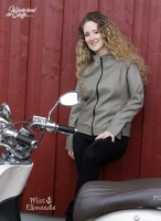 Vintage Lederimitat gepr�gte Optik,dunkeltaupe