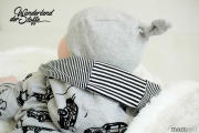 Viskosejersey Ministreifen 1mm, schwarz-weiss
