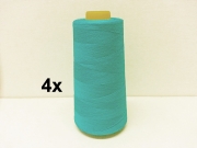 4 x 2743 m Overlock-Garn, helles aquamarin #543