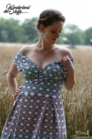 Jersey Ornamente, schwarz/wei� mit mint