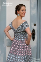 Jersey Ornamente, schwarz/wei� mit pink