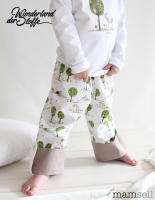 Baumwollstoff Rehe, B�ume & Hasen, wei�