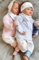 Jersey Streifen, hellblau wei�