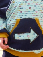 Feincord uni - dunkelblau