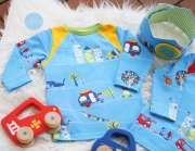 Jersey H�user Elefanten Blaubeerstern, hellblau