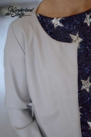 Leder Imitat Meterware silbergrau