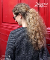 Wollstrickstoff mit Rippen Mantelstoff, schwarz wei� meliert